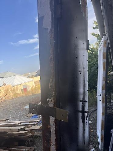 Ev və bağ: Metaldan giriş qapısı və karkası - Material: qalın metal təbəqə və — 3