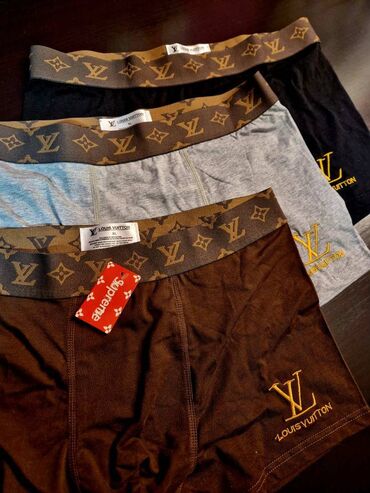 Čarape i donji veš: Gaće, XL (EU 54), Louis Vuitton, bоја - Braon, Pamuk — 1