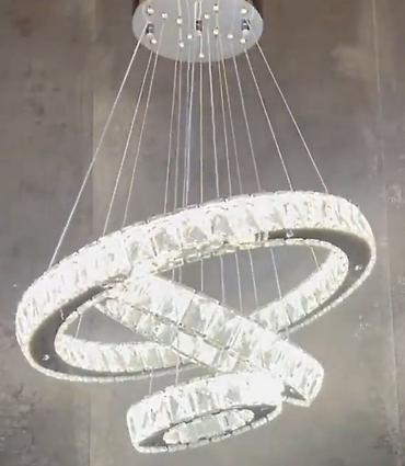 Освещение: Led люстра, 4 и более ламп, Хрусталь — 1