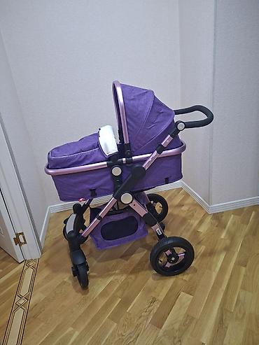 Uşaq arabası – 2-in-1 transformasiya olunan model - Rəng: bənövşəyi