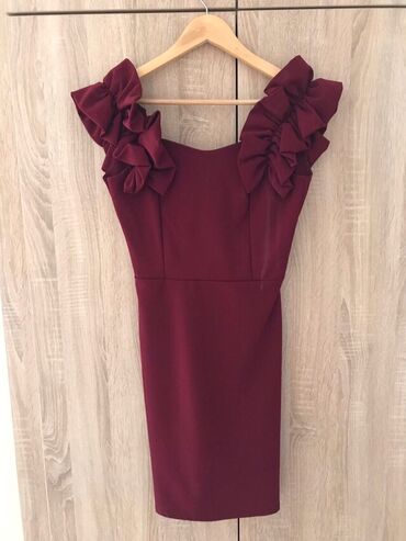 haljine duge letnje: S (EU 36), color - Burgundy, With the straps