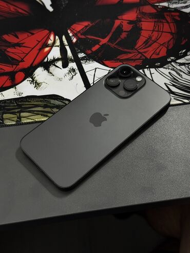 нож кухонный: IPhone 14 Pro Max, Б/у, 256 ГБ, Black Titanium, Чехол, Коробка, 82 %