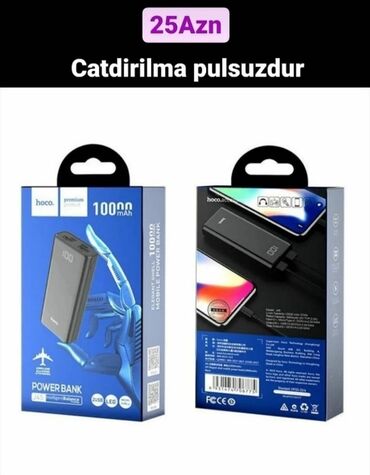 зарядное 5v в Азербайджан: Powerbank 10000 mAhHoco J45AGüclü mobil enerji bankı 10000mAh güclü