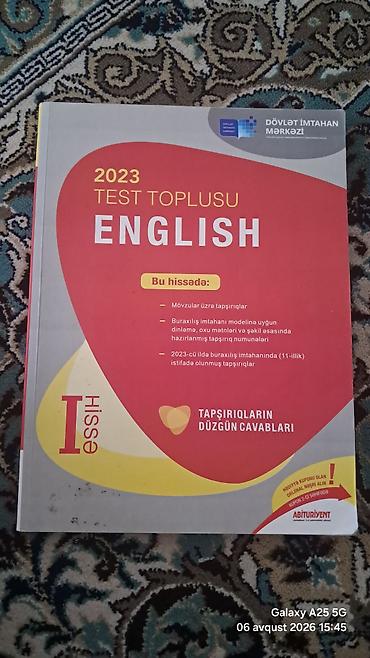 İngilis dili Testlər 11-ci sinif, DİM, 1-ci hissə, 2023 il lalafo.az -da İngilis dili Testlər 11-ci sinif, DİM, 1-ci hissə, 2023 il