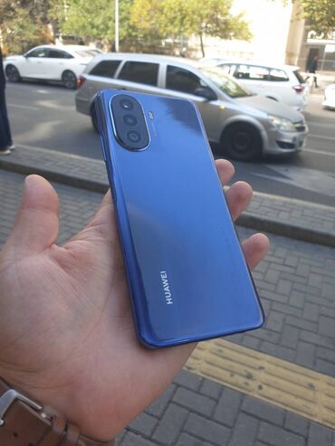 huawei planşetlər: Huawei Nova Y70, 128 GB, rəng - Göy, Zəmanət, Barmaq izi, Simsiz şarj