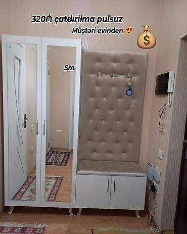Шкафы-прихожие: Dehliz mebeli sifarişlə hazırlanır — 1