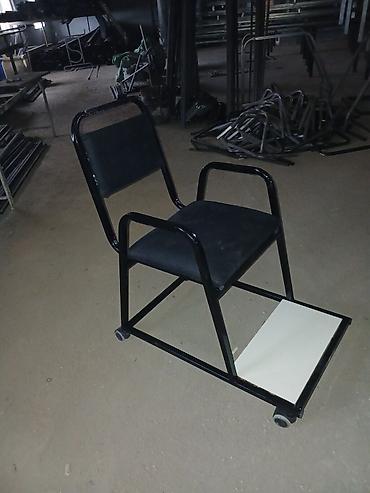 xəstə ruhlar: Xəstə əlil arabası sadə forma - Metal karkaslı möhkəm konstruksiya - — 2