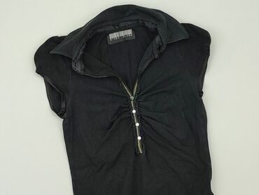 czarne bluzki z odkrytymi ramionami: Bluzka Damska, River Island, S, stan - Dobry