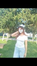 женская рубашка поло: Ağ rəngli qısaqol qadın köynəyi - Klassik, bədənə oturan kəsim -