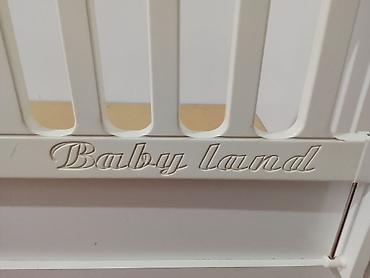 Мебель: Baby Land uşaq beşiyi və komodlu dəst - Marka/model: Baby Land - — 1