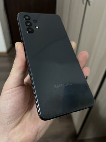 Samsung: Samsung Galaxy A32, Б/у, 128 ГБ, цвет - Черный