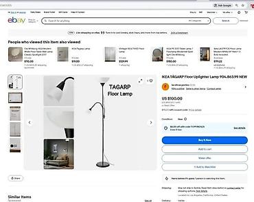 Rasveta: Podna lampa IKEA TÅGARP sa dodatnim fleksibilnim čitačem - Tip: podna — 3