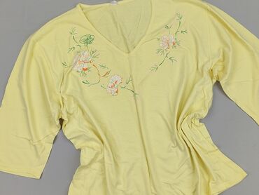 złote bluzki wieczorowe: Italian Fashion, Women's blouse, size 2XL