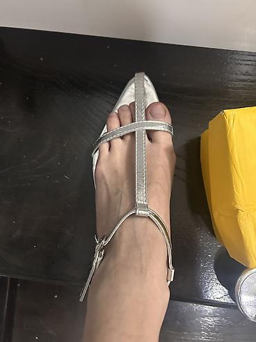 Женская обувь: Босоножки, 39.5, 39, Fashion, Новый, цвет - Серебристый — 3
