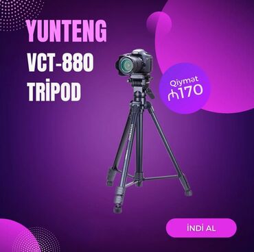 Qazanlar: ✅Yunteng VCT-880 Tripod 📦Qiymətə daxildir: 1* VCT-880 Tripod