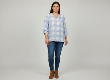 bluza azteckie wzory: Жіноча блуза, розмір 3XL