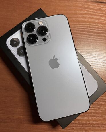 Apple iPhone: IPhone 13 Pro, 128 ГБ, Серебристый, Защитное стекло, Чехол, Коробка, 89 %