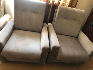 Divan və kreslo dəstləri: Yeni, Divan, 2 kreslo, Bazalı, Açılan — 1