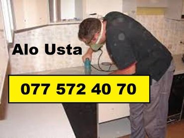 qapi dekorlari: Alo Usta Servisi. Santexnik Xidməti. Elektrik usta Xidməti. Qaz