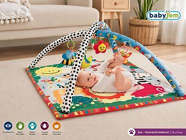 прихожый бу: Развивающий коврик с дугами BabyJem “Zoo – hayvanat bahçesi”, 72×72 см — 1