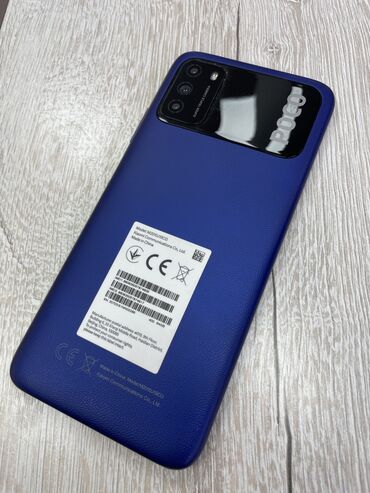 коврик для телефона: Poco M3, Б/у, 64 ГБ, цвет - Синий, 2 SIM