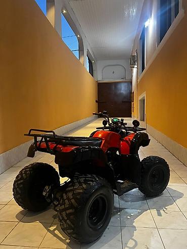 Kvadrosikllar: ATV kvadrosikl – qırmızı/qara rəng - Güclü ofroud təkərləri və — 6