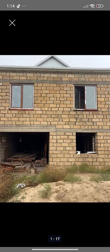 yari tikili evler: İki mərtəbəli yarımçıq tikili – daş divarlı fərdi ev. - Konstruksiya — 1