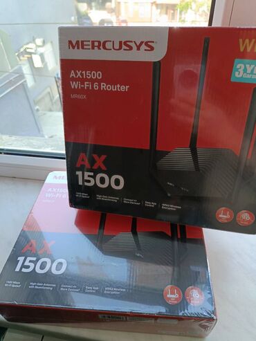 yeni modem: Mercusys AX1500 Wi-Fi 6 (2 Diapozonlu) MU-MIMO Beamforming