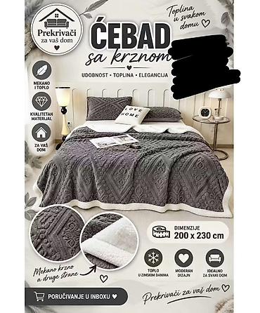 Ostali nameštaj: 🍂 ĆEBAD SA KRZNOM – DEBLJI MODEL 🍂 Uživajte u toplini i udobnosti na lalafo.rs — 3 Ostali nameštaj: 🍂 ĆEBAD SA KRZNOM – DEBLJI MODEL 🍂 Uživajte u toplini i udobnosti — 3
