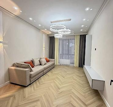 крейсер жк: 2 комнаты, 77 м², Асанбай мкр 2 этаж, Дизайнерский ремонт — 1