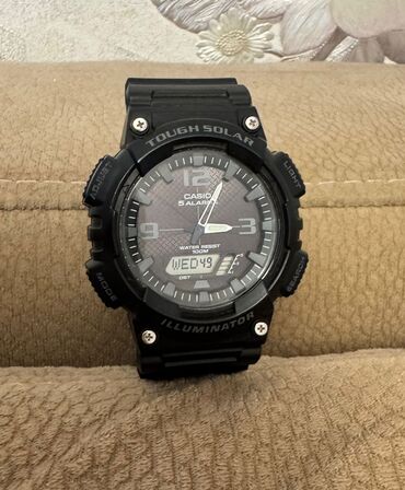 qarin piylerini eritmek üçün idman: Б/у, Наручные часы, Casio, цвет - Черный