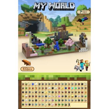 nook simple touch with glowlight: Кубики Майнкрафт 832 шт Магнитные Размер 2×2 см Доставка бесплатно