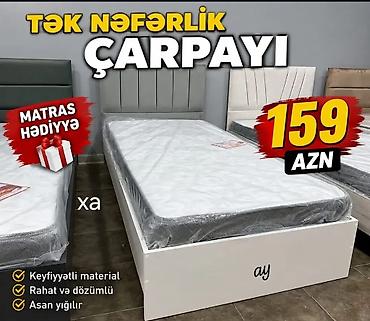 tek çarpayi: Tək nəfərlik çarpayı – 159 AZN - Komplektdə matras hədiyyə - — 1