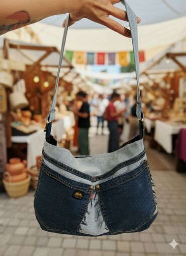 Другая женская одежда: Jeans çanta 30 azn (her nov model çantalarin tikilişi)