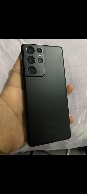 samsung c21: Samsung Galaxy S21 Ultra, Б/у, 256 ГБ, цвет - Черный — 1