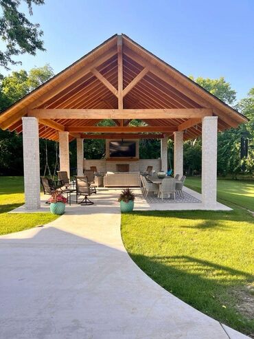 Digər bağ, çöl mebeli: Taxta bağ köşkü / açıq hava lounge pavilyonu - Dizayn: Müasir -da lalafo.az — 12 Digər bağ, çöl mebeli: Taxta bağ köşkü / açıq hava lounge pavilyonu - Dizayn: Müasir — 12