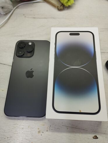 айфона 15: IPhone 14 Pro Max, Колдонулган, 128 ГБ, Кара, 88 %