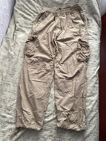 cargo pants: Карго Широкие мужские цвета беж — 1