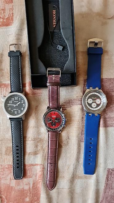 Ručni satovi: Set od 3 muška ručna sata 1) HONMIN HM8009 - Hronograf stil sa — 1