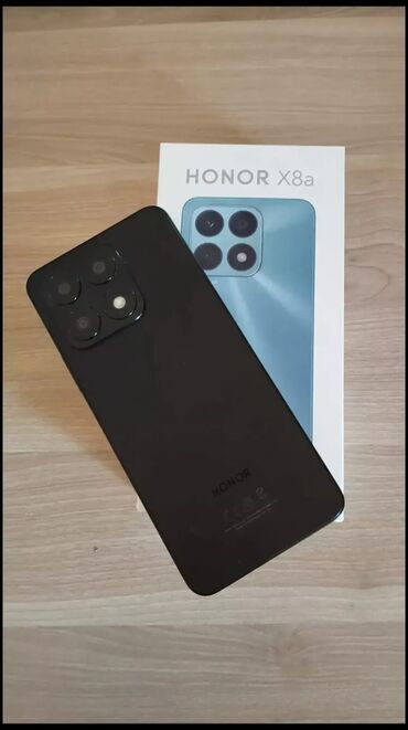 telefonlar ucuz qiymətə: Honor X8a, 128 ГБ, цвет - Черный, Две SIM карты, Face ID, Сенсорный