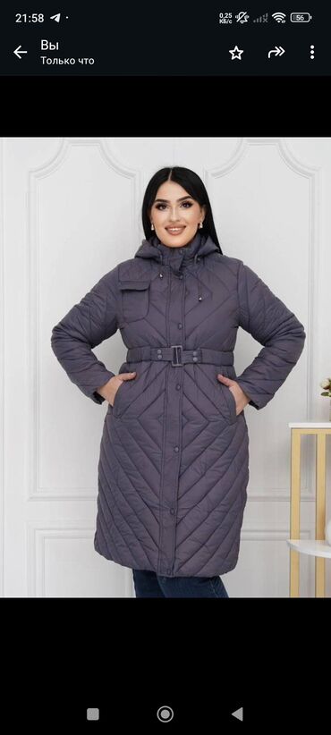 Пуховики и зимние куртки: Пуховик, Длинная модель, Стеганый, Стандарт — 11