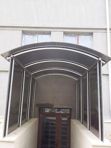 Polikarbonat giriş örtüyü və yan panellər - Material: hüceyrəli lalafo.az -da Polikarbonat giriş örtüyü və yan panellər - Material: hüceyrəli