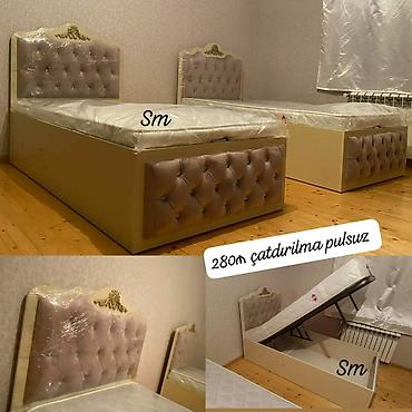 Çarpayılar: Yeni, Təknəfərlik çarpayı, Bazalı, Matras ilə, Siyirməsiz, Azərbaycan — 4