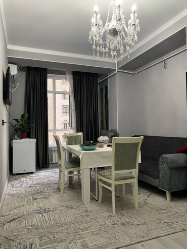 elite house kg: 2 бөлмө, 50 кв. м, Элитка, 3 кабат, Евроремонт