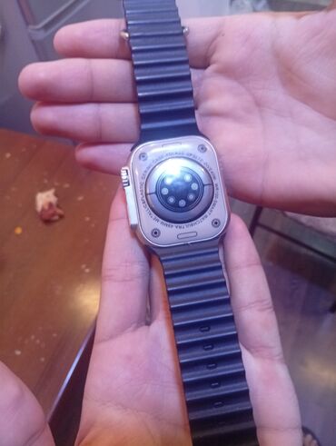 Smart saatlar: Ağıllı saat – kvadrat formalı metal korpus, kənarda qoruyucu çərçivə — 2