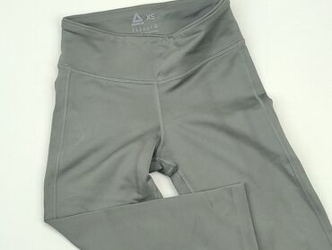 spodnie joggery czarne damskie: 3/4 Trousers, Reebok, XS (EU 34), condition - Very good