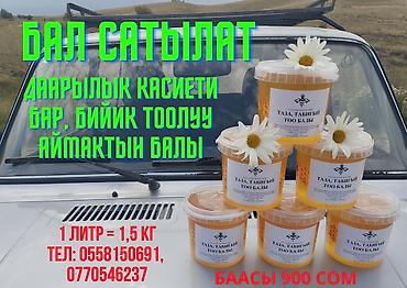 мед бишкек: Продается горный экологически чистый мёд. 1 литр 1000 сом — 7