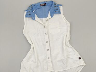białe bluzki 98: Блуза жіноча, S, стан - Хороший
