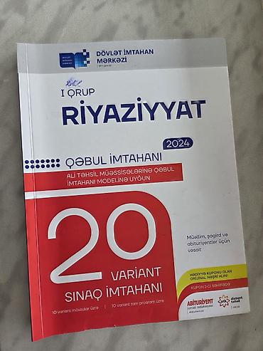 velosiped satisi: Məhsul: “Riyaziyyat – Qəbul imtahanı 2024” (I qrup) – 20 variant sınaq — 1