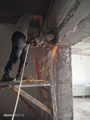 Beton işləri: #Betonkesme #betondeşmə Beton kubik kərpic - dən kəsim deşim — 2